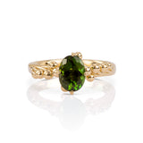 Oval Green Tourmaline Ring