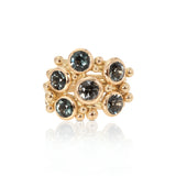 Spinel Gold Cluster Ring