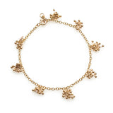 Delicate Gold Charm Bracelet