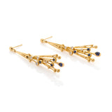Sapphire Diamond Drop Earrings
