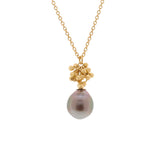 Black Tahitian Drop Pearl Pendant