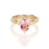 Oval Morganite Fine 14ct Gold Ring